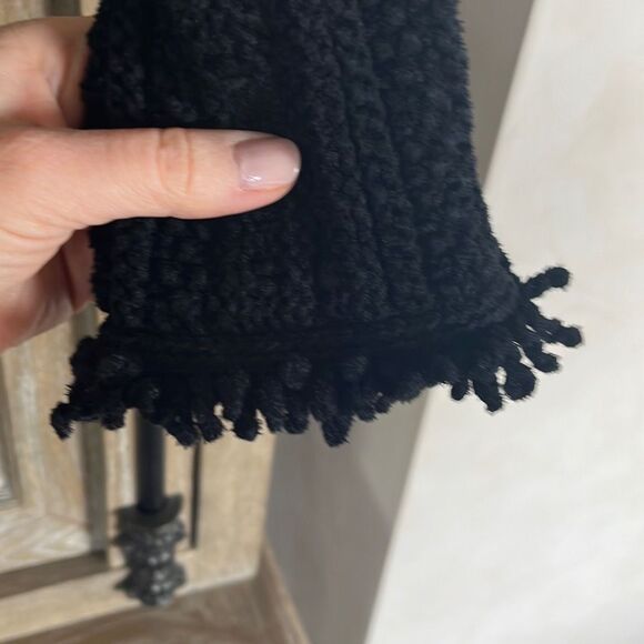 Intermix Ikaterina Fringe Knit Jacket black size 2 - Picture 15 of 16